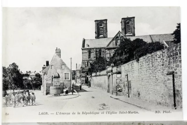 Av De La Republique  Laon   Aisne   Cpa France Carte Postale Postcard 1312