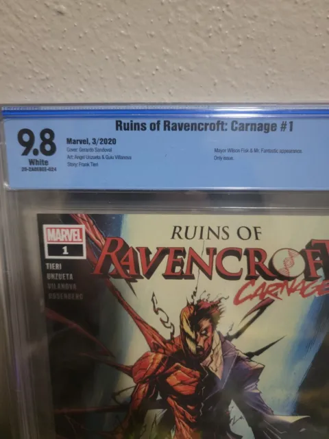Ruins of Ravencroft: Carnage #1 cbcs 9.8 First App of Cortland Kasady *not cgc* 2