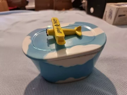 Utterly Butterly St Ivel Ceramic Bi-Plane in Clouds Butter Dish