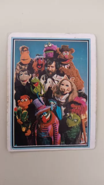 card MUPPET SHOW ROOKIE NOVATO JIM HENSON CREADOR TELESTARS  1978 VINTAGE TV