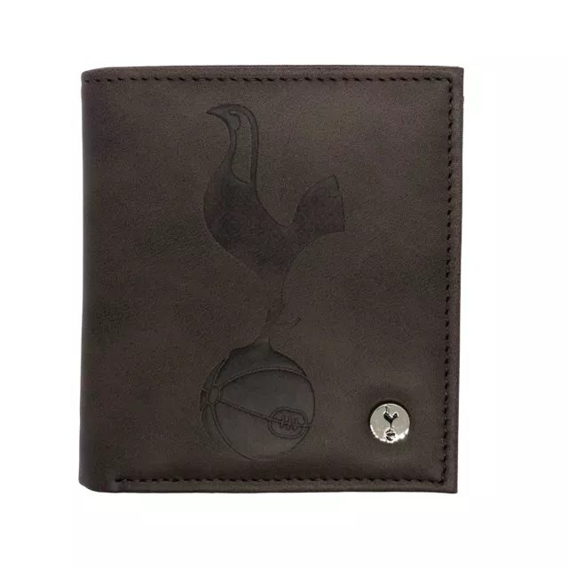 Tottenham Hotspur FC officiel - Portefeuille - style luxueux/faux cuir - marron