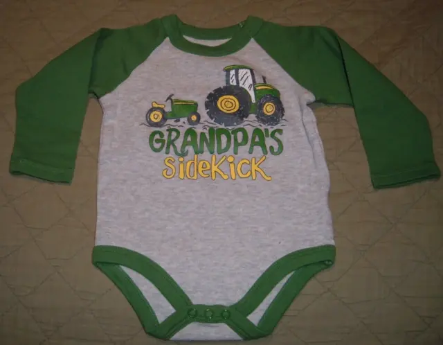 John Deere Infant 6-9 Months "Grandpa's Sidekick" One Piece