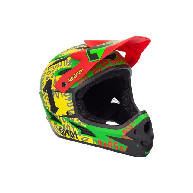 Seven 7 Protection 7iDP M1 50:01 Helmet rasta  Full Face Helm Radhelm