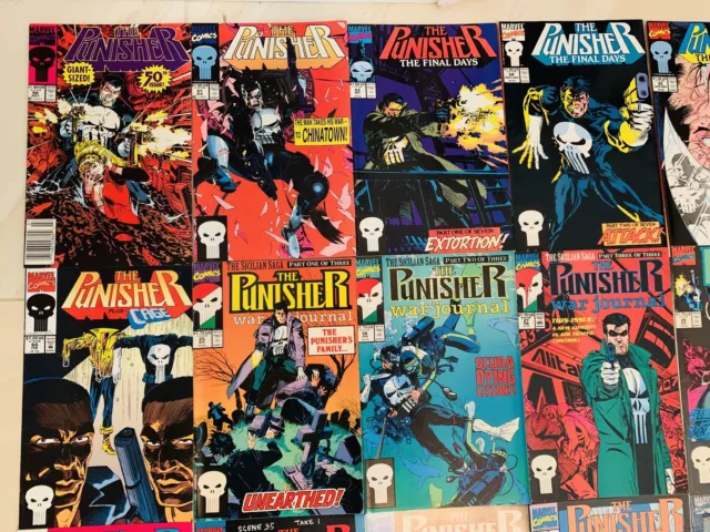 Marvel Comics THE PUNISHER Set Mixed Lot of 32 WAR ZONE WAR JOURNAL ARMORY POV 2