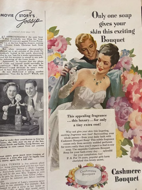 Cashmere Bouquet Soap, Vintage Print Ad