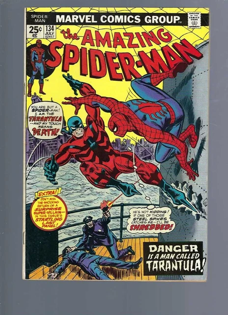 Amazing Spiderman 134  - 2Nd Punisher ( Cameo ) Appearance   Marvel Comics