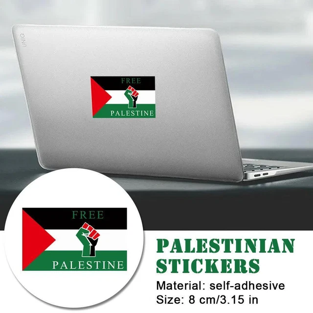 Adesivi Decalcomania Vinile Decalcomanie Bandiera Auto Paraurti Palestina Palestinese B8C9