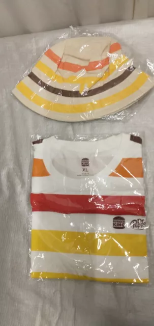 Burger King / Dr Pepper - Bucket Hat and XL T-Shirt Combo - Royal Meltness Promo