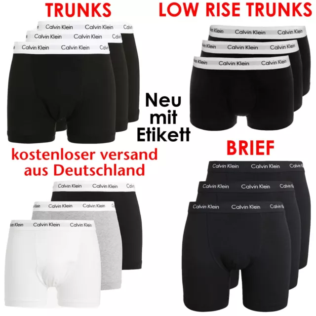 Calvin Klein Boxershorts Unterwäsche Calvin Klein TRUNK, BRIEF, LOW RISE TRUNK