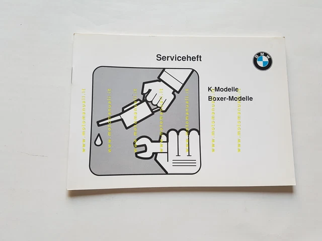 BMW serie K - serie Boxer SERVICEHEFT libretto tagliandi 1989 NUOVO tedesco