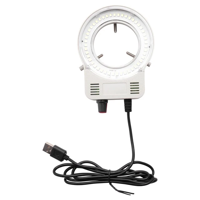 48 LED Industrial Microscope Camera Lamp Light Illuminator H4K5