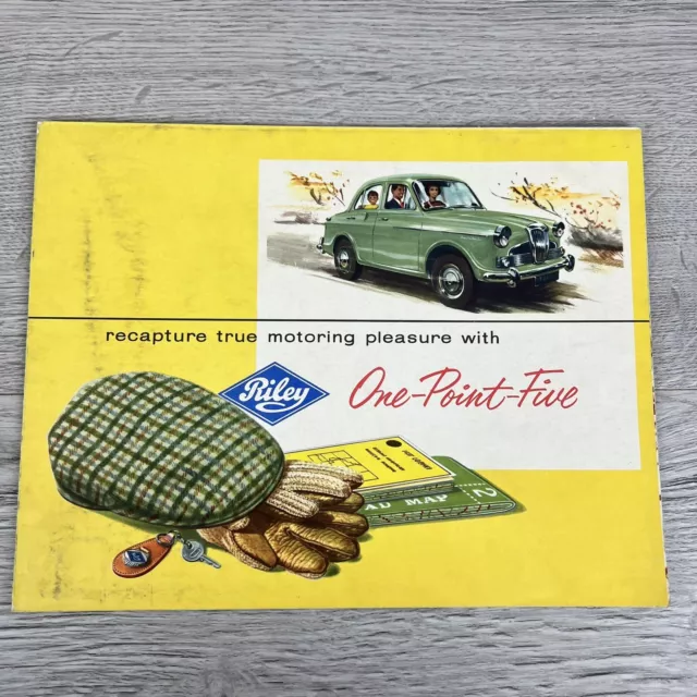 Vintage RILEY One Point Five 1.5 Car Sales Brochure 1961-62 BMC Collectable