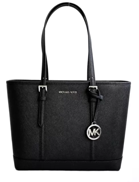 Michael Kors Damen Tasche Handtasche Shopper Jet Set Travel SM Shldr Schwarz neu