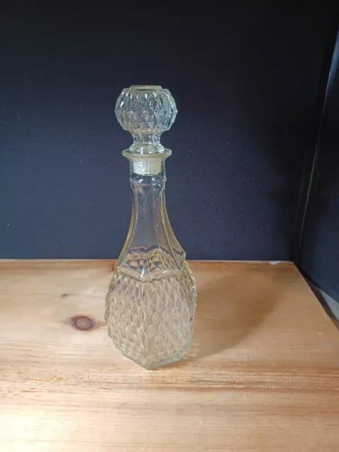 Vintage Cut Glass  Wine Liquor Decanter