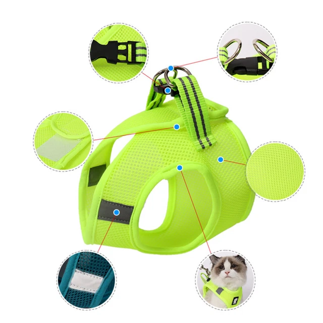 Cat Harness Leash Set Harness Small Dogs Correa Para Perros Pequeños Strap 2