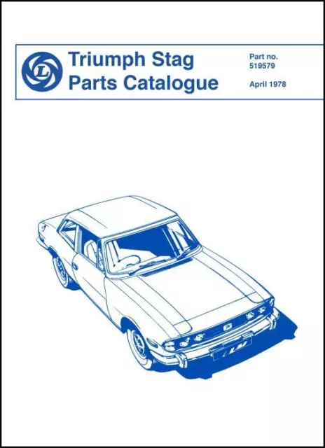 Triumph Stag Parts Catalogue Service Repair New Manual