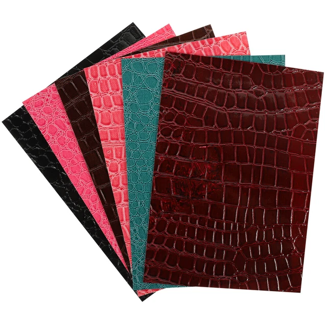 6 blätter Tragbare DIY Crafting Leder Leder Patch Für Schmücken Schmuck Handwerk