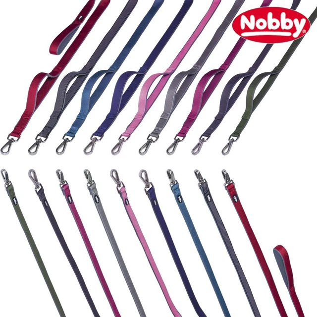 Nobby Leine CLASSIC PRENO ROYAL 120 cm lang - 15/20/25 mm breit Nylon Hundeleine