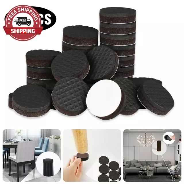 36Pcs 1" Non-Slip Felt Furniture Pads,  Self Adhesive anti Skid Furniture Grippe