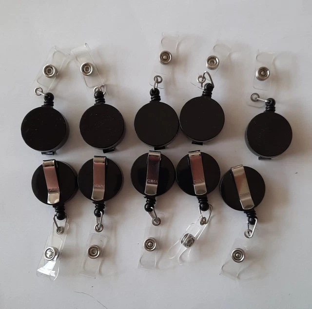 (1,00€/St) 10 Schlüsselanhänger Aufrollmechanismus JOJO Gürtelclip Ausziehbar