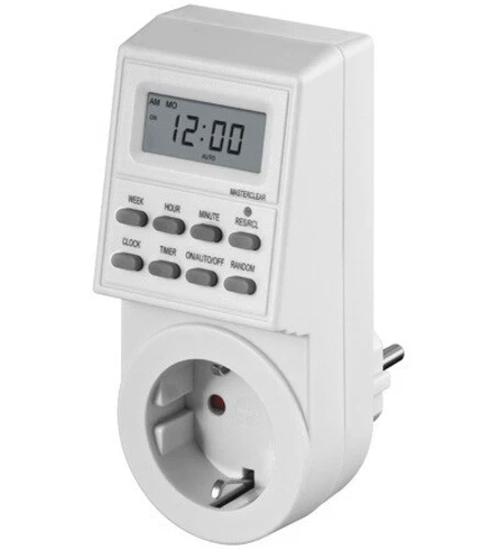 3x temporizador digital 7 días, 220-240V / 16A / 3500W