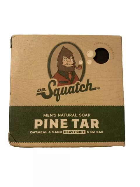 Dr. Squatch All Natural Bar Soap for Men with Heavy Grit, 3-Pack Pine Tar  Soap with Collectible Magnet - Men's Natural Soap