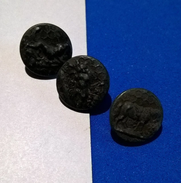 Ancien Bouton De Vénerie Chasse Au Cerf - 16 Mm - AP & Cie Paris - Bronze - Collection