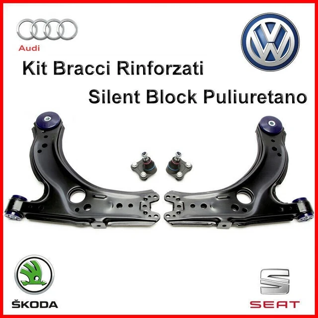 Bracci Sospensione In Alluminio Per LaTrax Teton 76054-1 | 1/18 RC | Set Anteriore E Posteriore (Rosso)