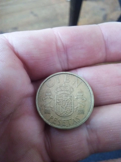 pièce 100 cien  pesetas  1984