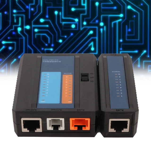 NETWORK CABLE TESTER 2 In 1 Line Detector Fault Diagnosis For Industry ...