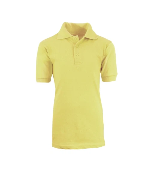 DDI 2290338 Authentic School Uniform Polo Shirt - Yellow  M - 2 X Case of 36