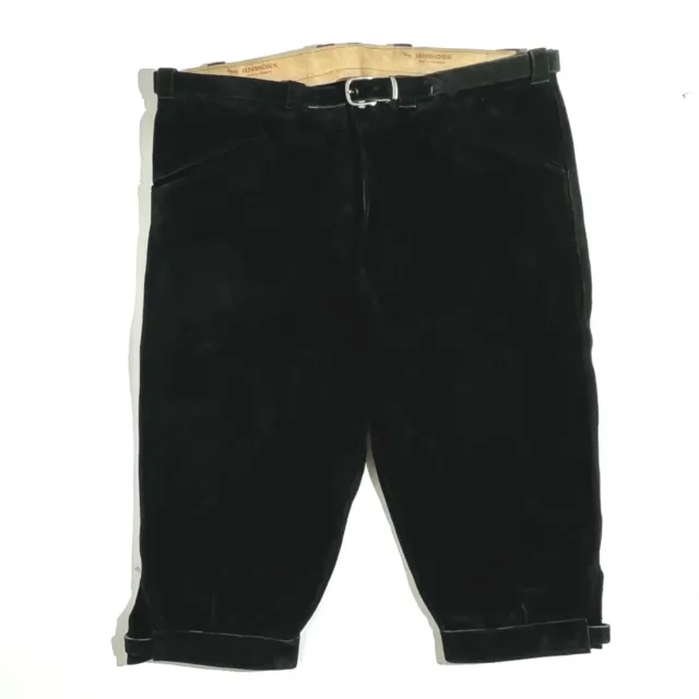 Pantaloni classici in pelle WMW per escursioni e lavoro, ginocchiera, neri, taglia 26