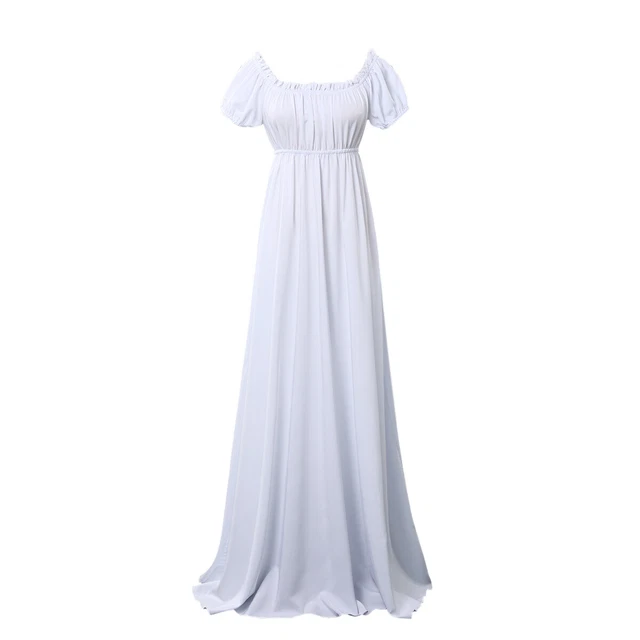 Abito storico da donna reggenza abito lungo vita impero abito 4 colori