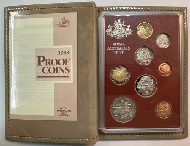 1988 Royal Australian Mint - Proof Coins Set -  w/COA