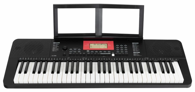 Clavier Numerique Synthétiseur 61 Touches Lumineuses 580 Sons Mp3 USB Débutants