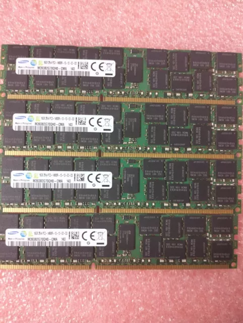 Samsung 64GB (4 x  16GB) 2Rx4 PC3-14900R M393B2G70QH0-CMA Server RAM