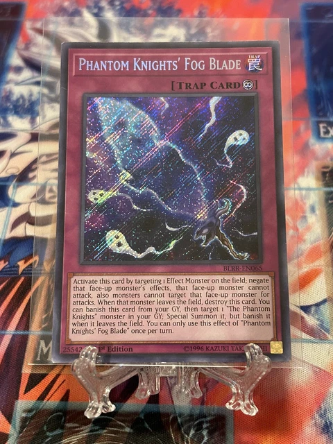Yugioh x1 Phantom Knights' Fog Blade BLRR-EN065 1st Ed Secret Rare (Light Play!)