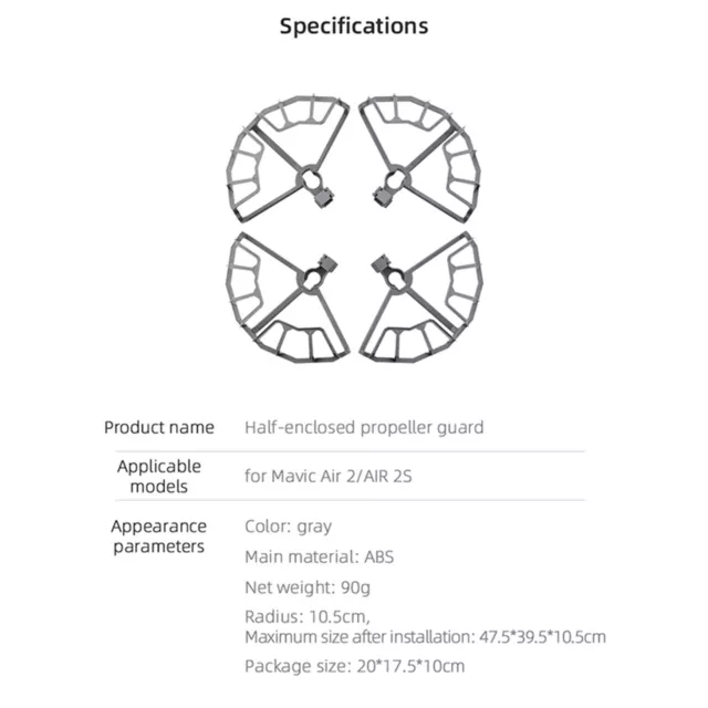 Drone Propeller Protective Ring Guard Part for Mavic AIR 2/AIR 2S Blade Cover