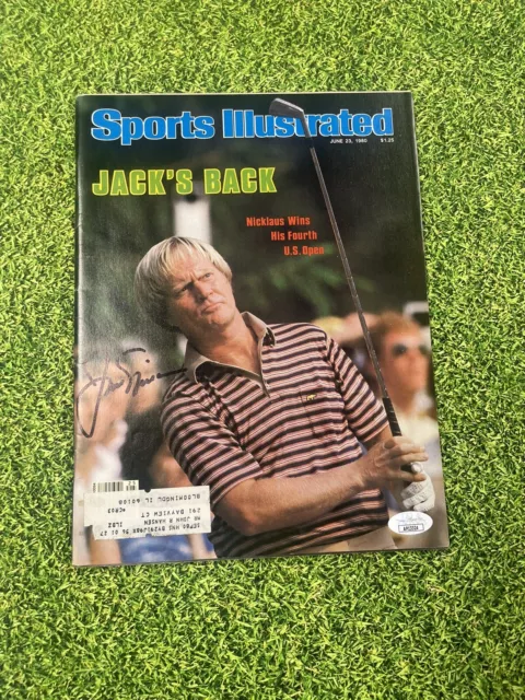 Jack Nicklaus Signed 1980 Sports Illustrated Jsa Auto PGA Golf