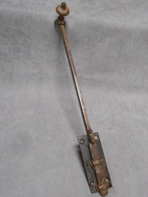 French Antique IRON Door latch Lock sliding Bolt