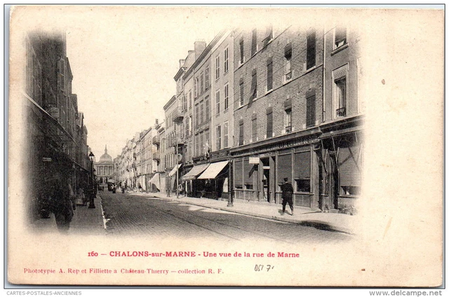 51 CHALONS SUR MARNE - Une vue de la rue de marne