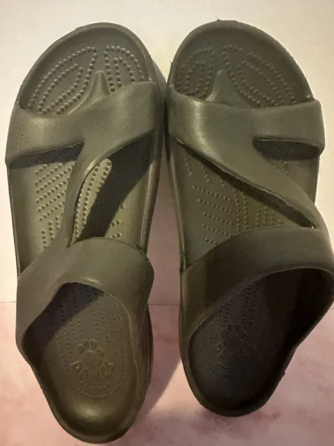 Dawgs Women's Comfort Z Sandals - Soft Footbed, Slip-On Design SIZE 10 Army Gree