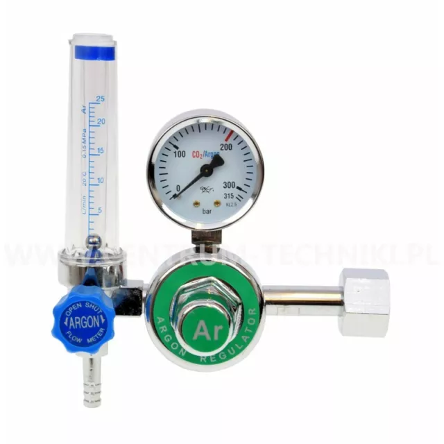 Druckminderer Argon / CO2 Regulator Druckregler mit Flowmeter Set 2