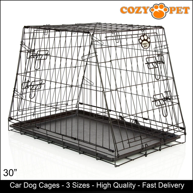 Car Dog Cage By Cozy Pet 30" Medium Size Puppy Travel Crate Cat Carrier CDC02