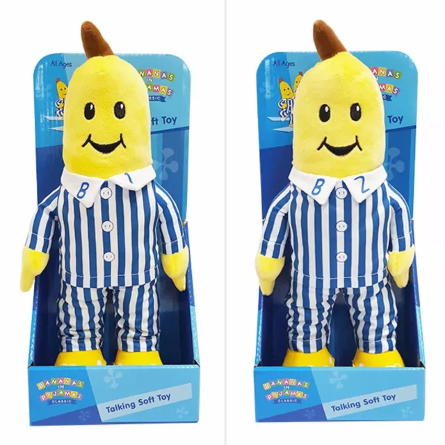 ~❤️~BANANAS IN PYJAMAS B1 and B2 Talking 30cms Plush Soft Toy BNIB set of 2~❤️~