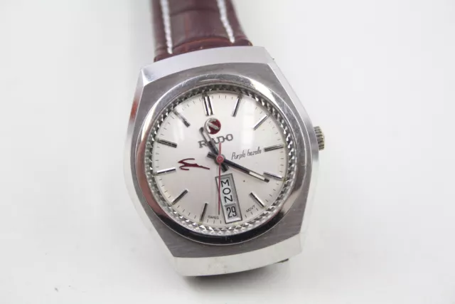 MENS RADO PURPLE Gazelle Watch Hand Wind SPARES REPAIRS 79.00 PicClick UK