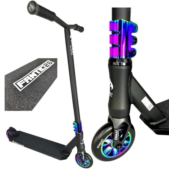 Ponte Per Monopattino Stunt Chilli Pro Gary Ably - Nero, Ibrido, Lunghezza 56cm, Larghezza 12.5cm