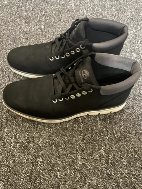 TIMBERLAND BRADSTREET CHUKKA Leather Boots 9 UK Dark Grey A1SRC
