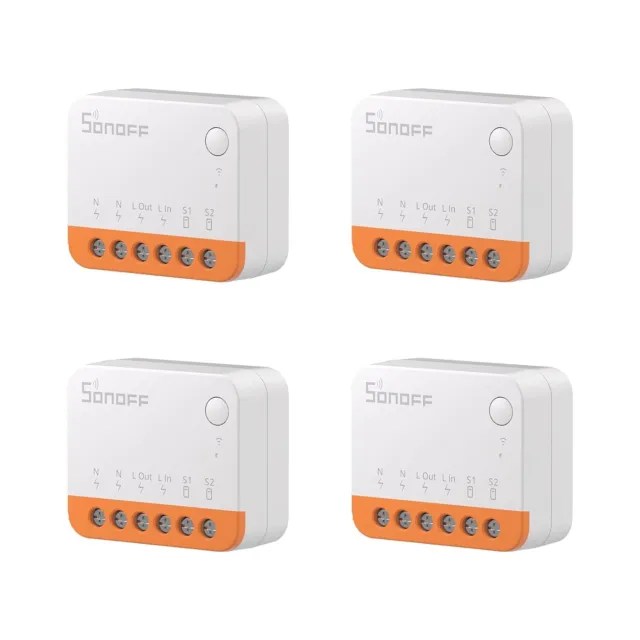 SONOFF DIY WiFi Smart Switch 4-Pack Timer Remote Switch Workls with Amazon Alexa