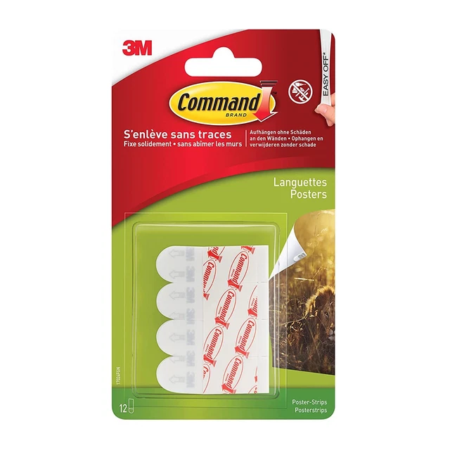 Command Bandes de Suspension pour Petites Photos, Lot 12 Bandes...
